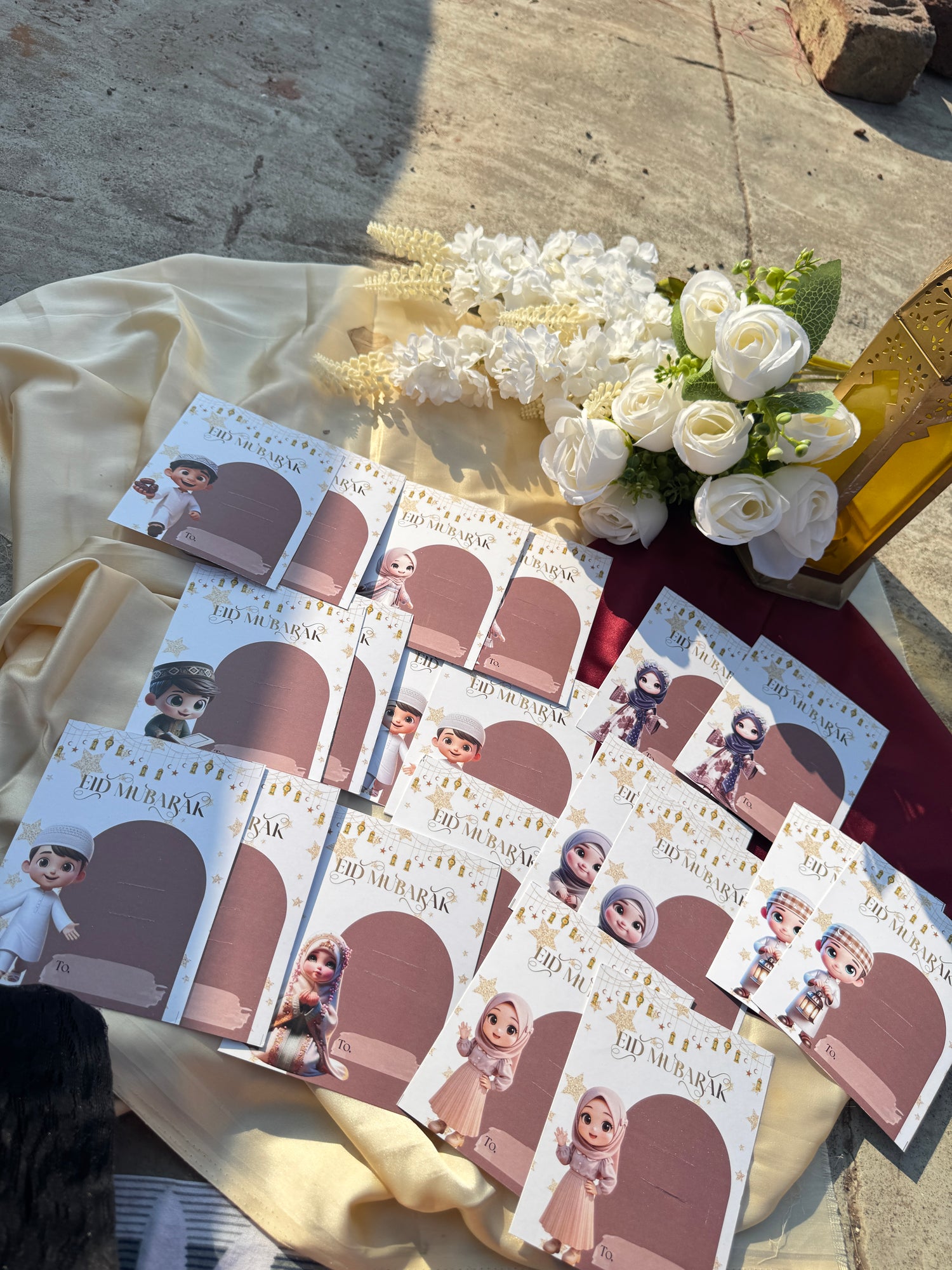 Cute Eid Cards for Kids – Pack of 10 | Premium Quality | Eid Special